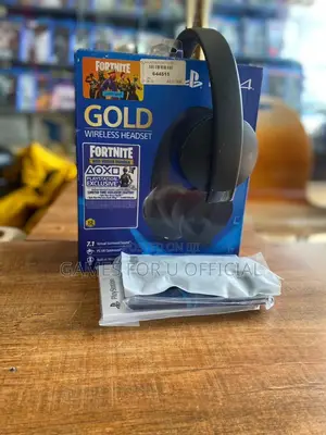 Gold Sony Wireless Headsets