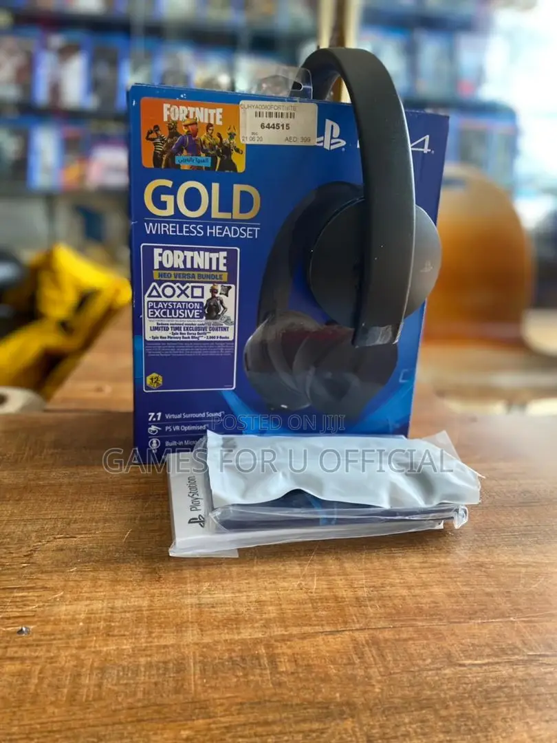 Gold Sony Wireless Headsets