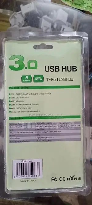 7 Port 3.0 Usb Hub