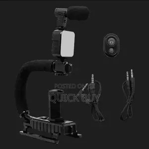 Portable Camera Stabilizer,Fill Light,Microphone Bracket