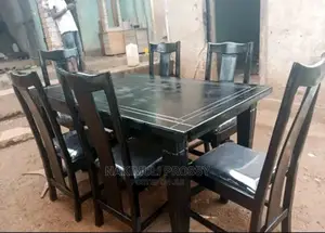 6 Seater Dinning Set Black