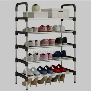 Stainless Steel 6 Layer Shoe Rack