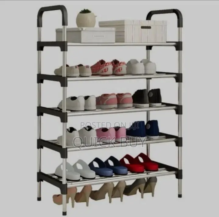 Stainless Steel 6 Layer Shoe Rack