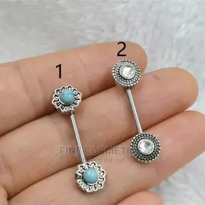 1pair Nipple Ring - Surgical Steel Nipple Barbell 14g