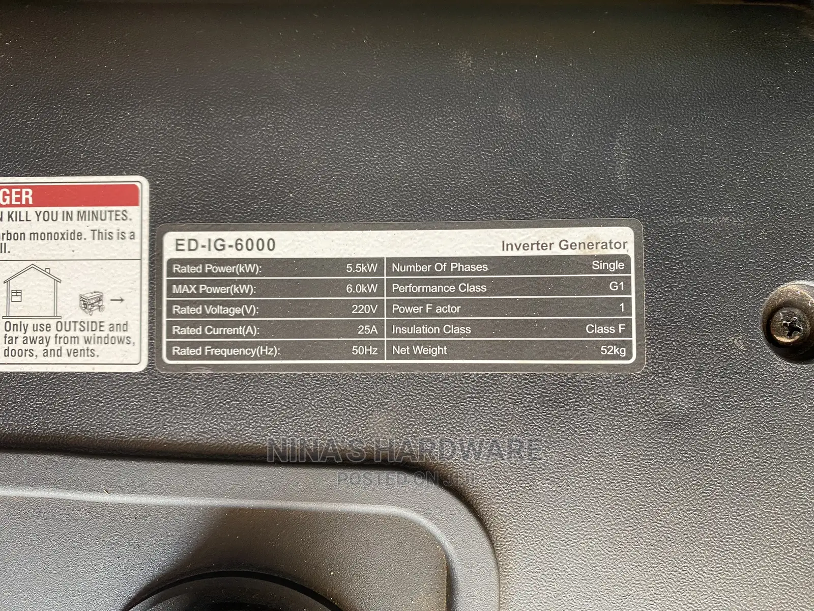 Silent Generator 6kva
