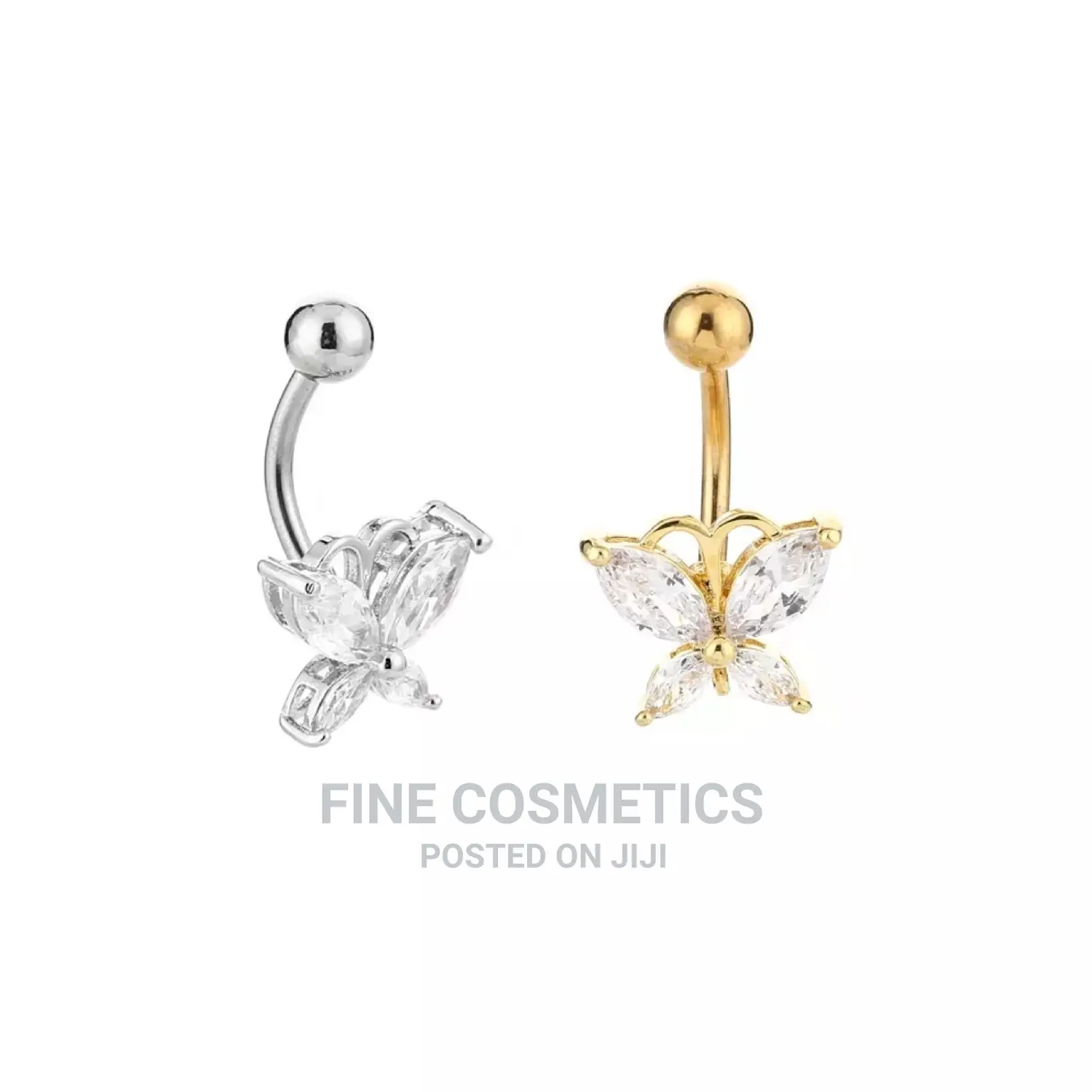 Butterfly Belly Button Ring Titaniun Navel Piercing Ring