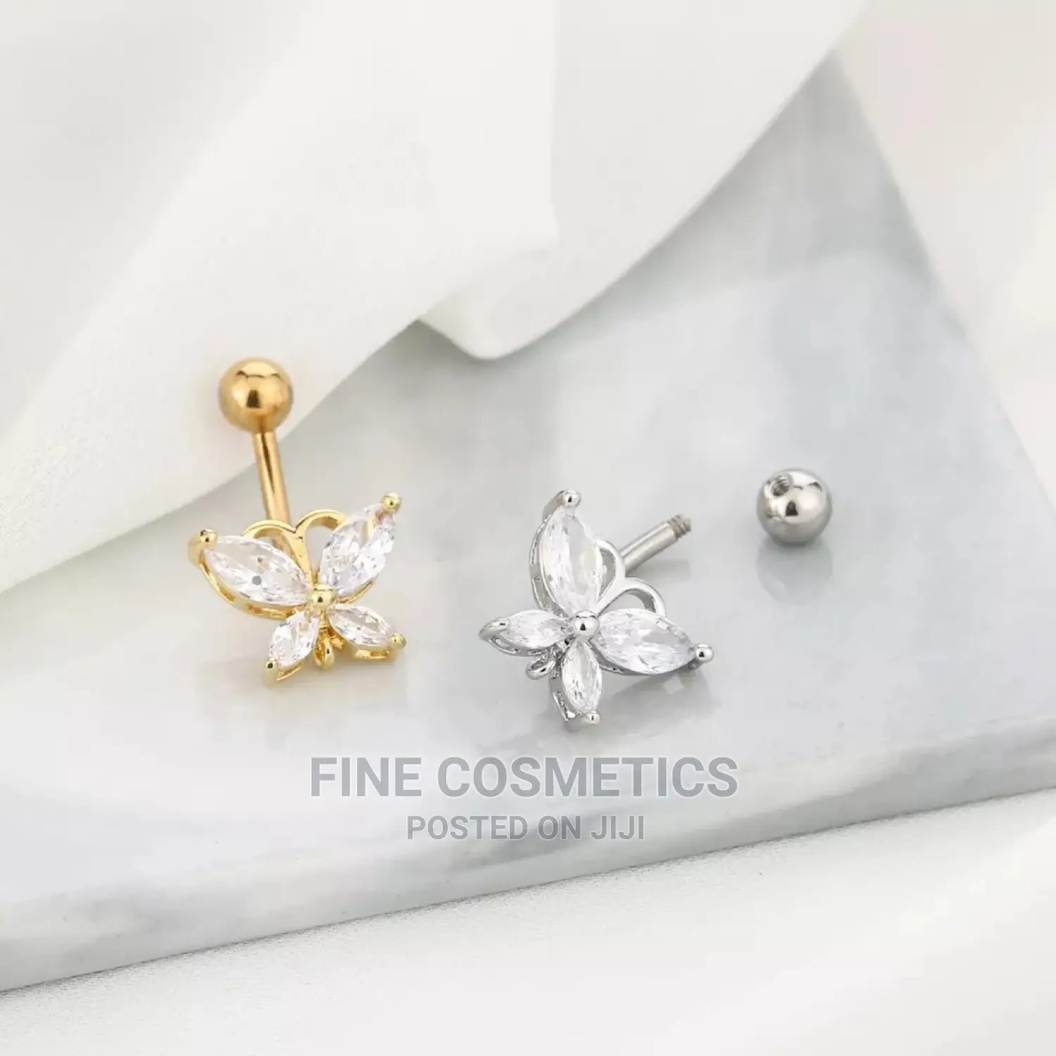 Butterfly Belly Button Ring Titaniun Navel Piercing Ring