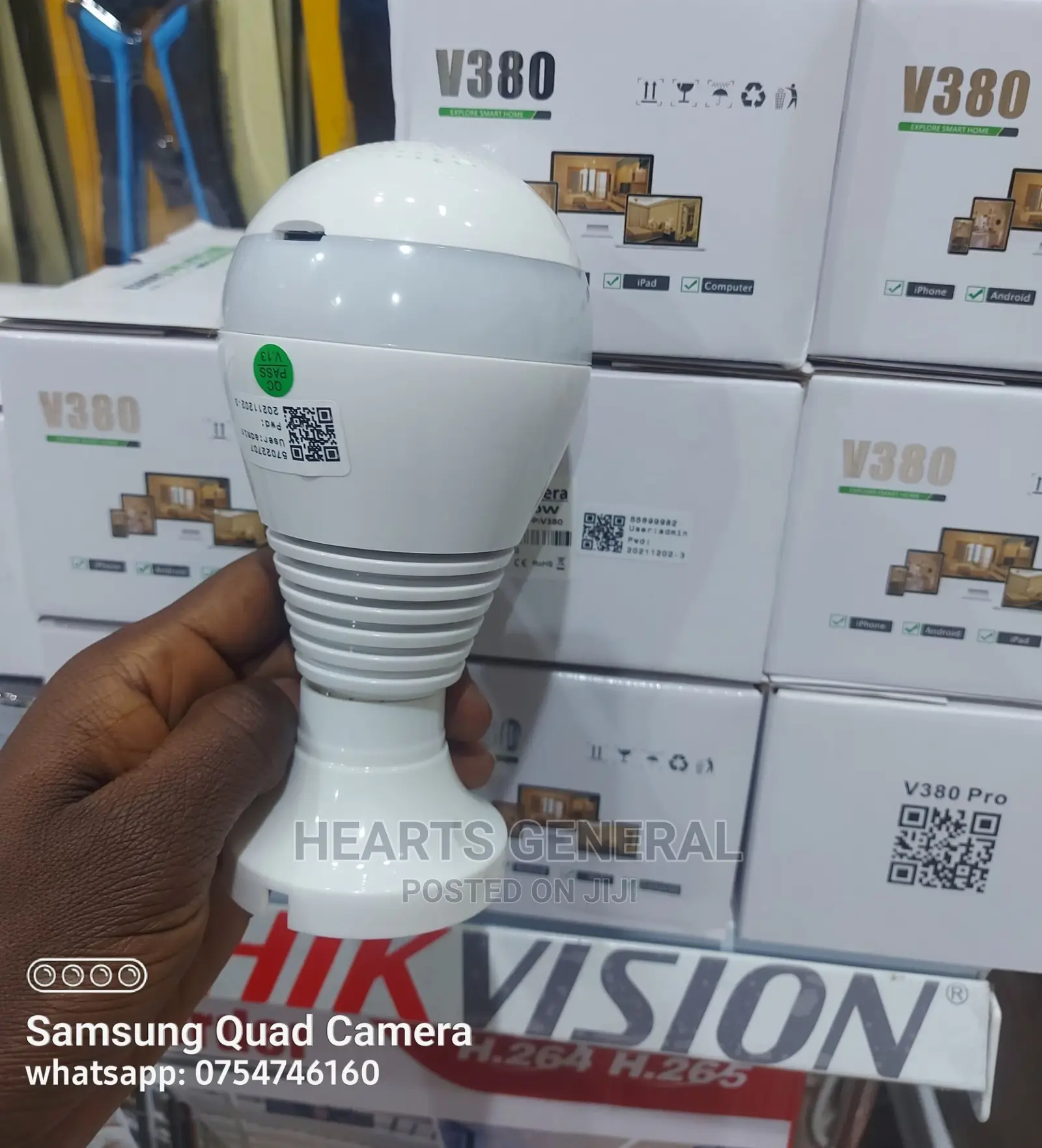3MP Bulb Spy Camera
