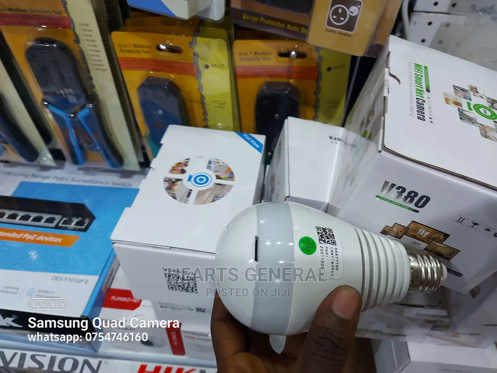 3MP Bulb Spy Camera