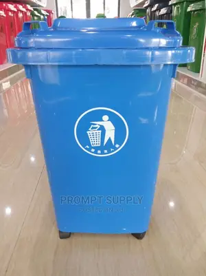 Outdoor 50L Plastic Waste Plastic Waste Bin With Wheels