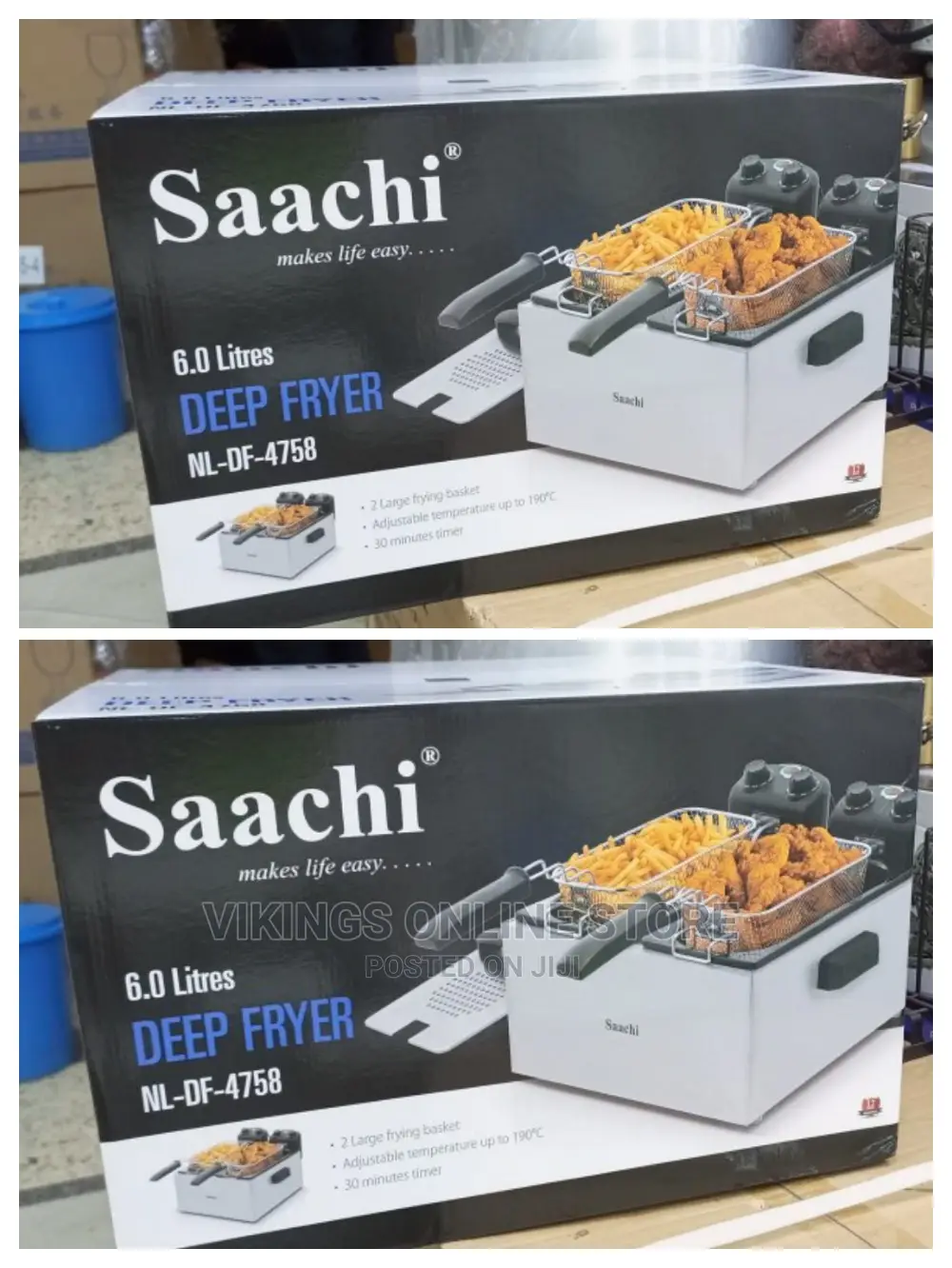 6L Double Deep Fryer.
