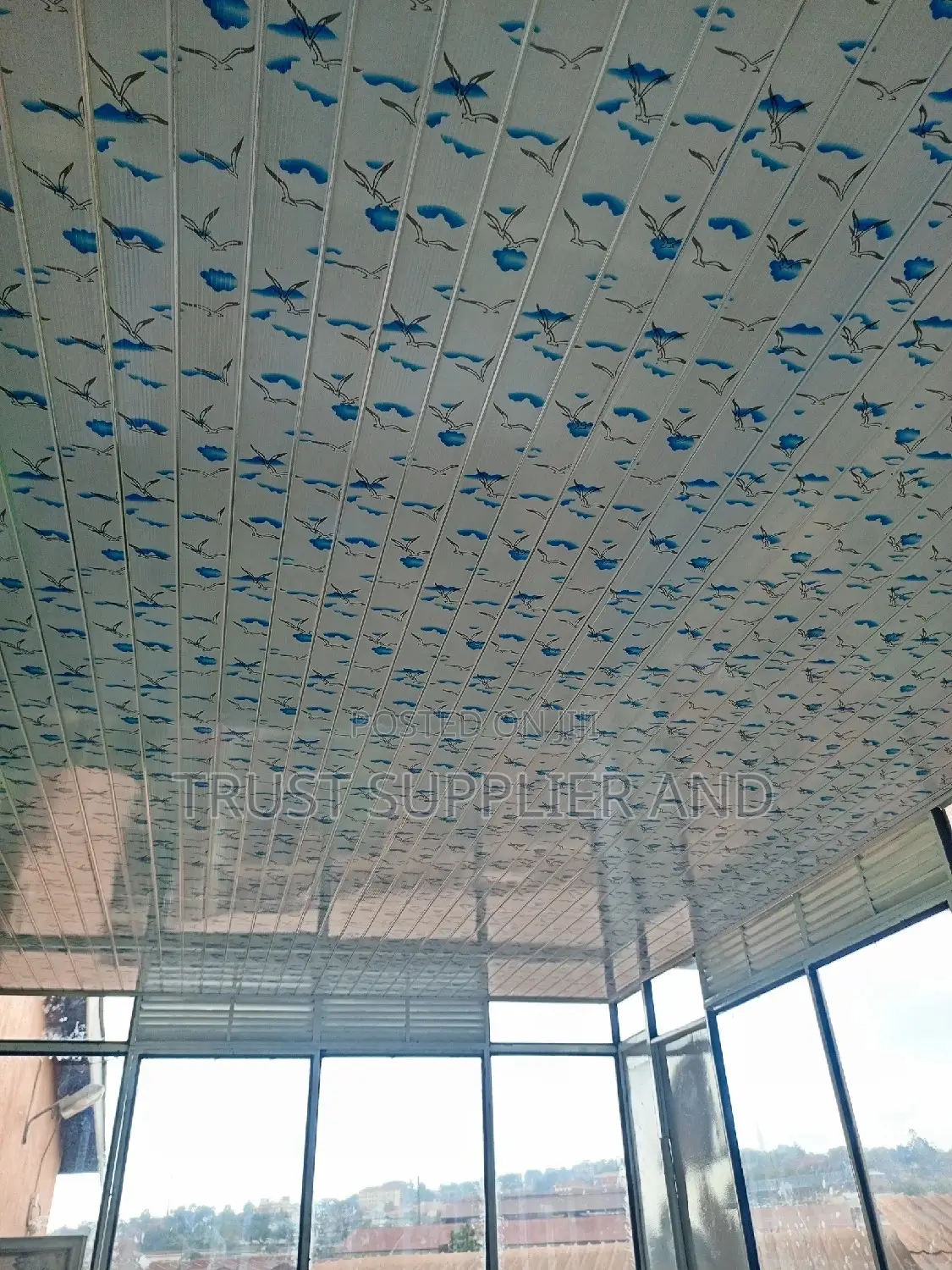 Pvc Ceiling Blue 
