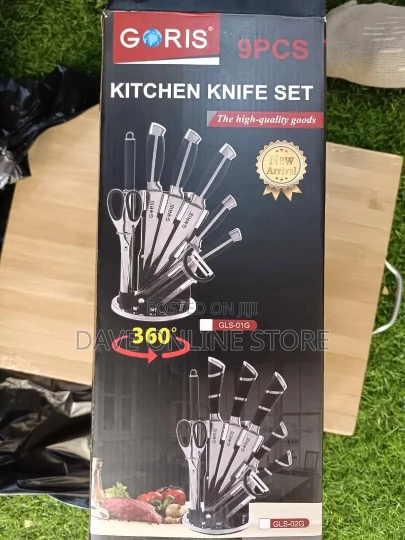 9 Pieces Kitchen Knife Set.