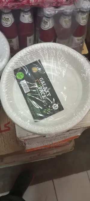 25 Pcs Disposable Plastic Plates