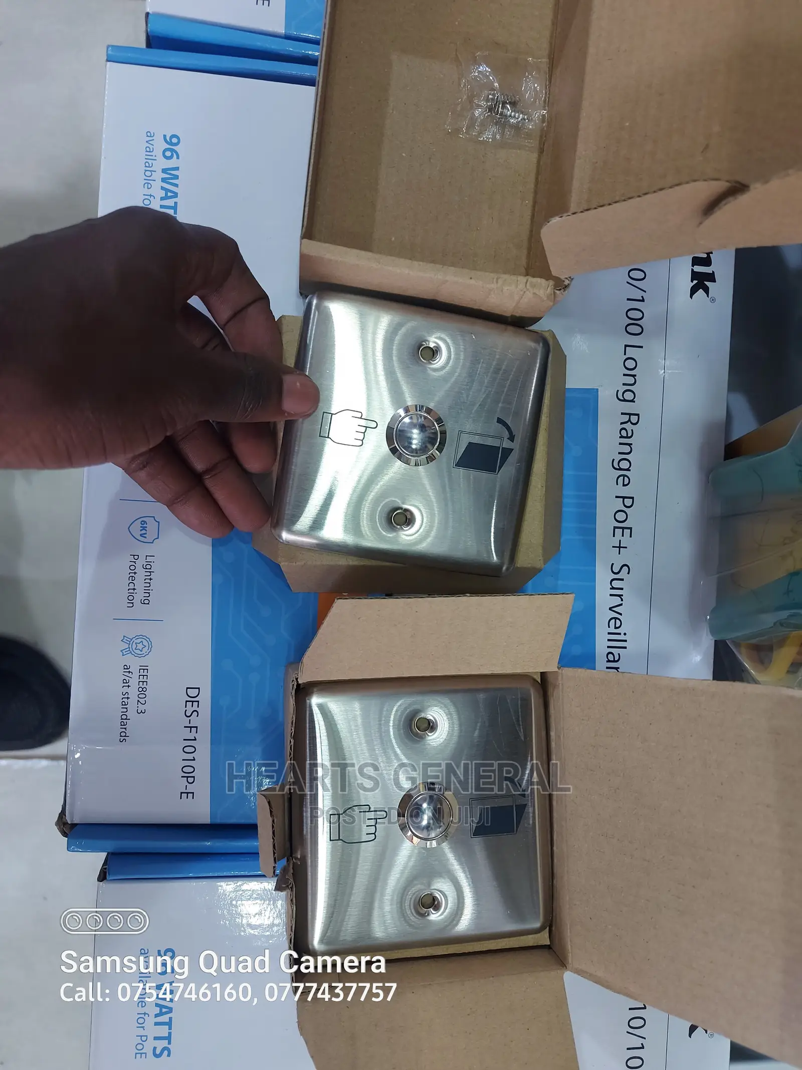 Door Release Button / Door Exit Switch (Aluminium)