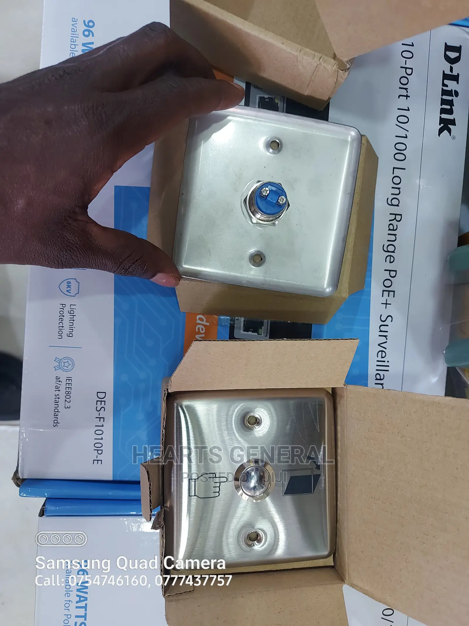 Door Release Button / Door Exit Switch (Aluminium)