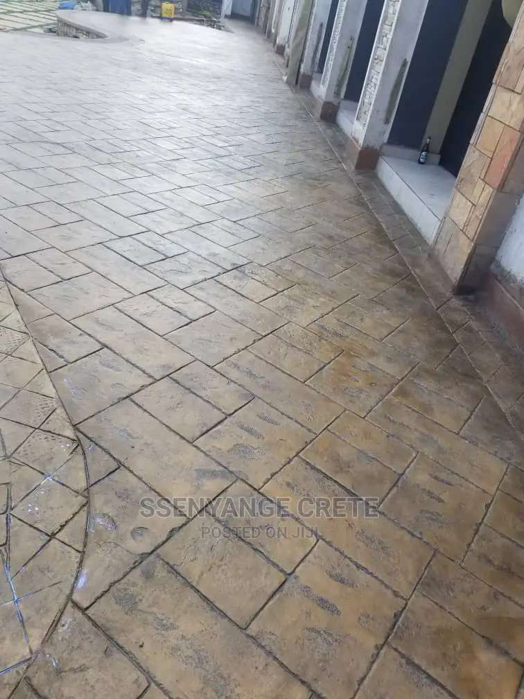 Stamped Concrete With Epoxy Finish