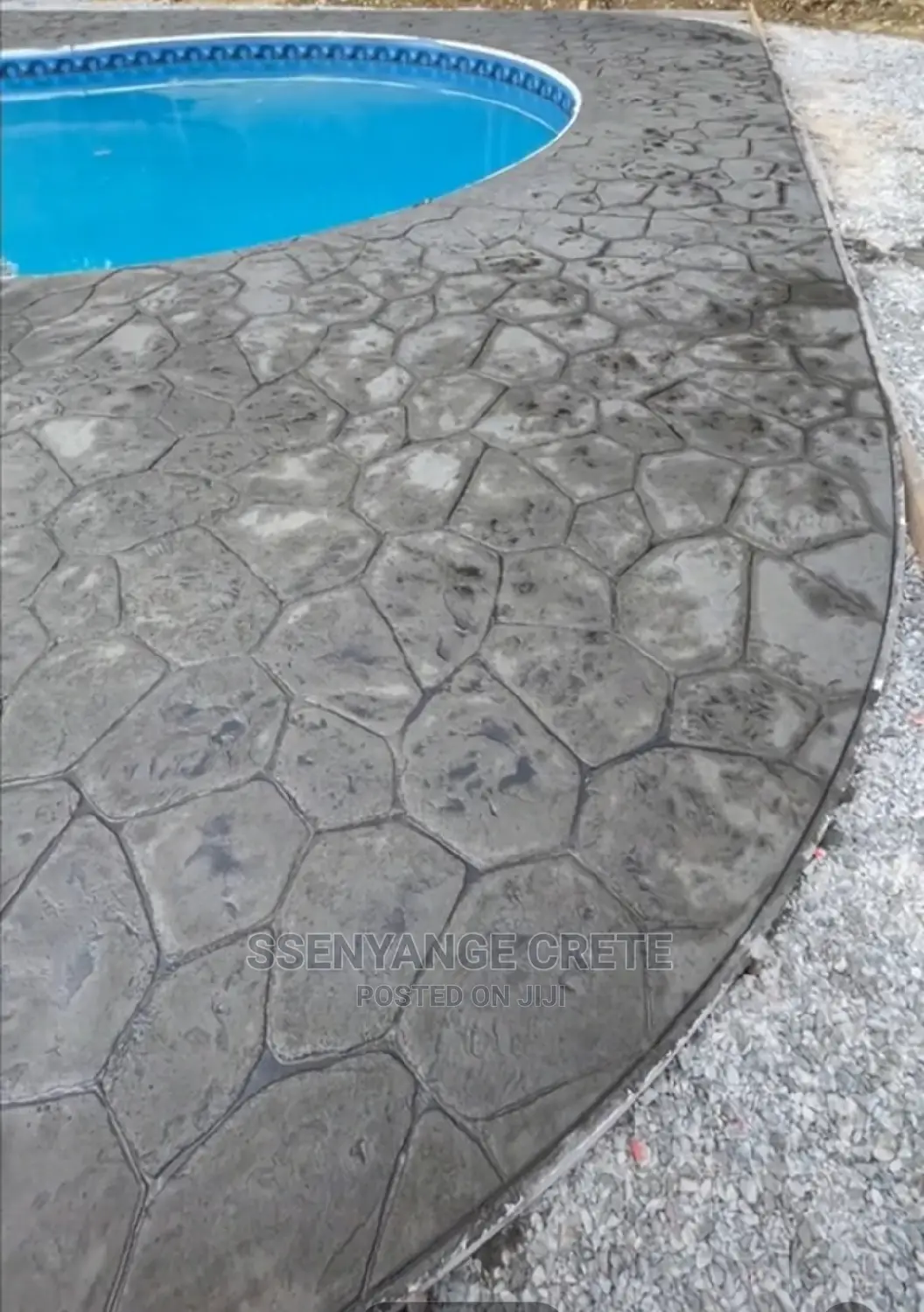 Stamped Concrete With Epoxy Finish