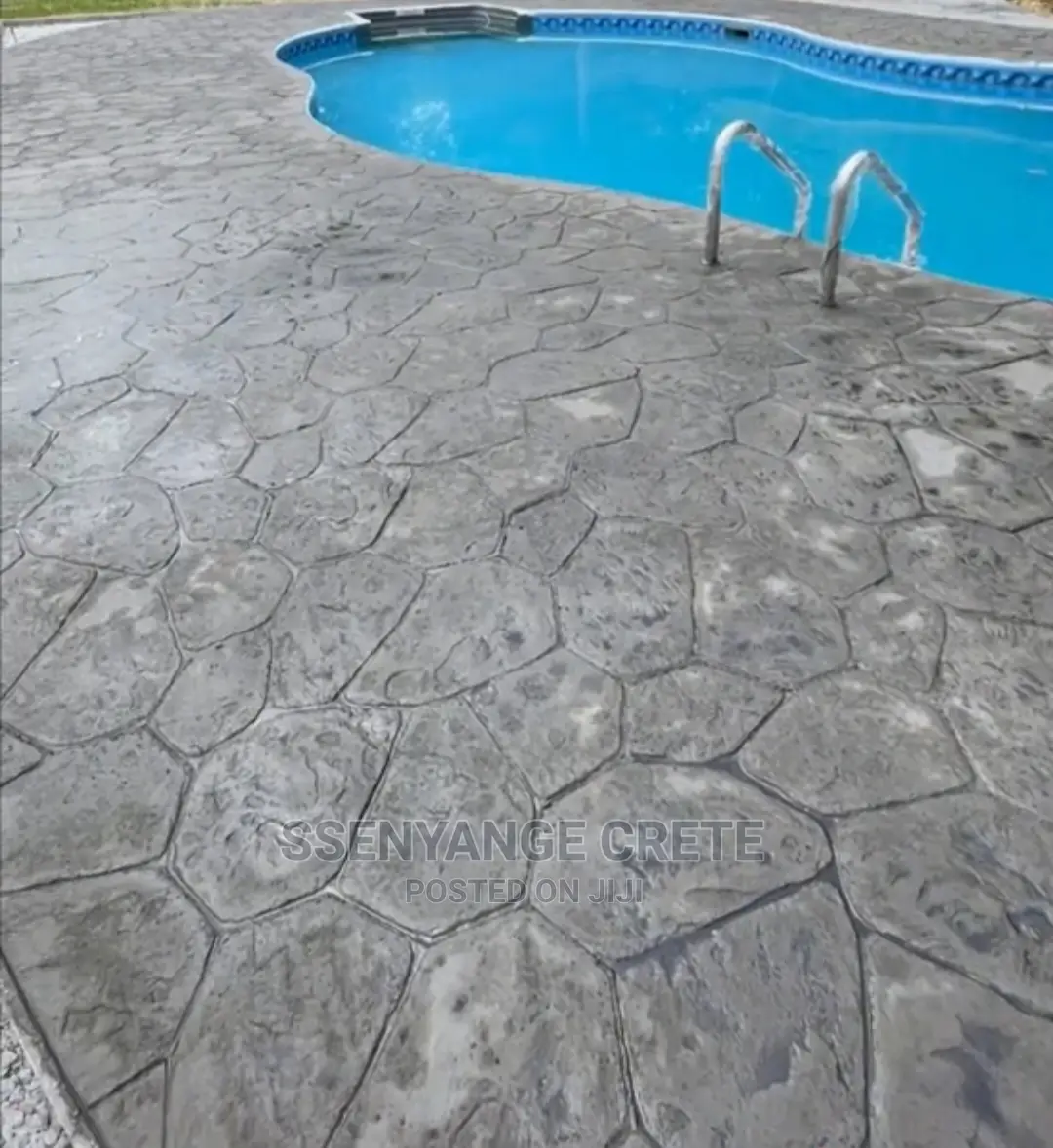 Stamped Concrete With Epoxy Finish