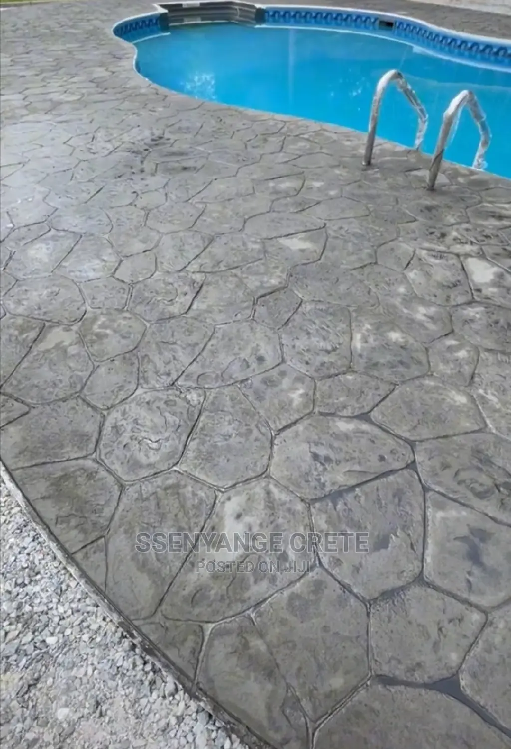 Stamped Concrete With Epoxy Finish
