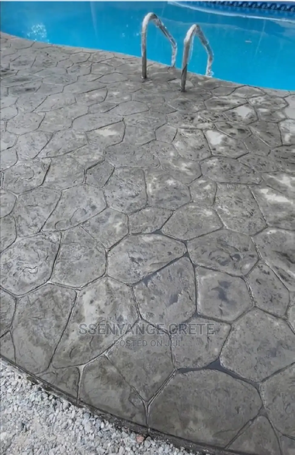 Stamped Concrete With Epoxy Finish
