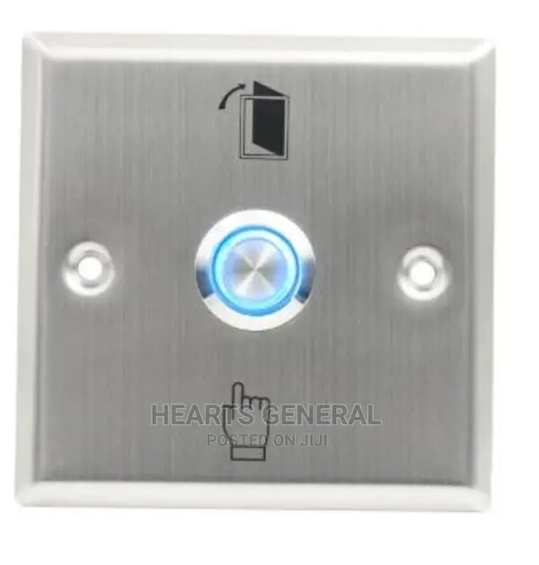 Door Release Button / Door Exit Switch With Led (Aluminium)