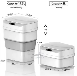 Smart Sensor Forldable Trash Can