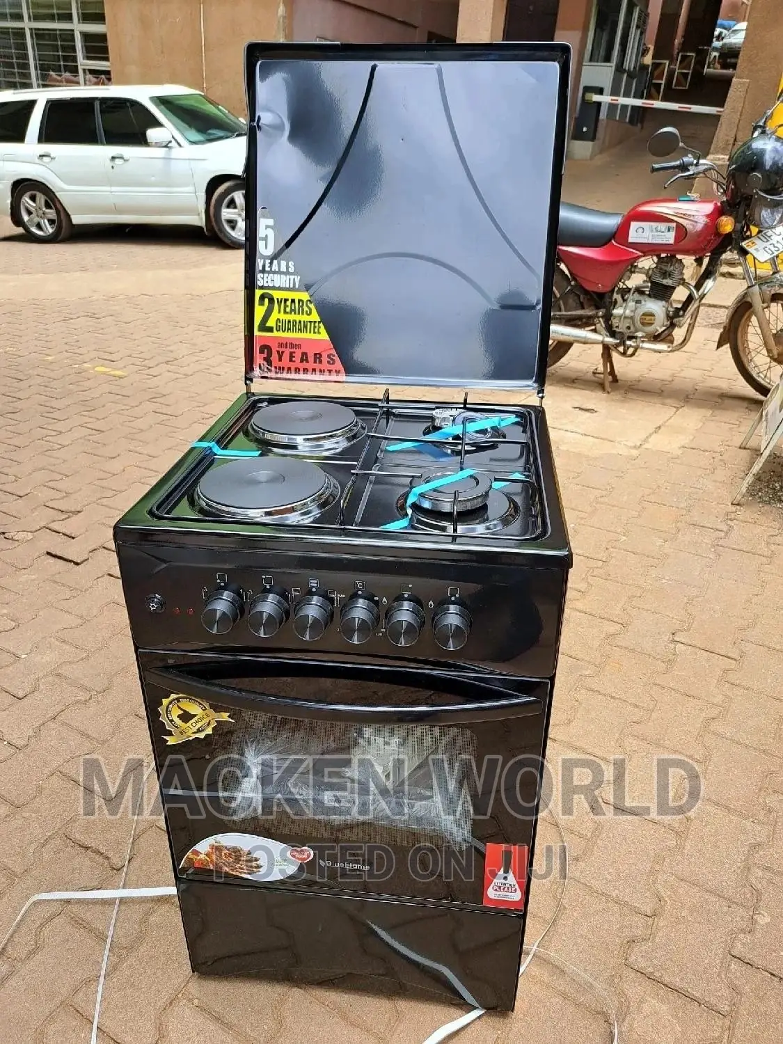 BLUEFLAME 2 Gas + 2 Electric Plates 50by50cm