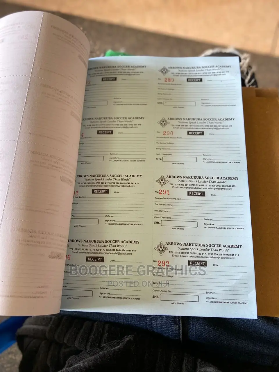 Receipt Books