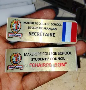 Gold and White Tags