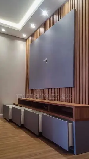 Gypsum Ceiling and Tv Unit at 