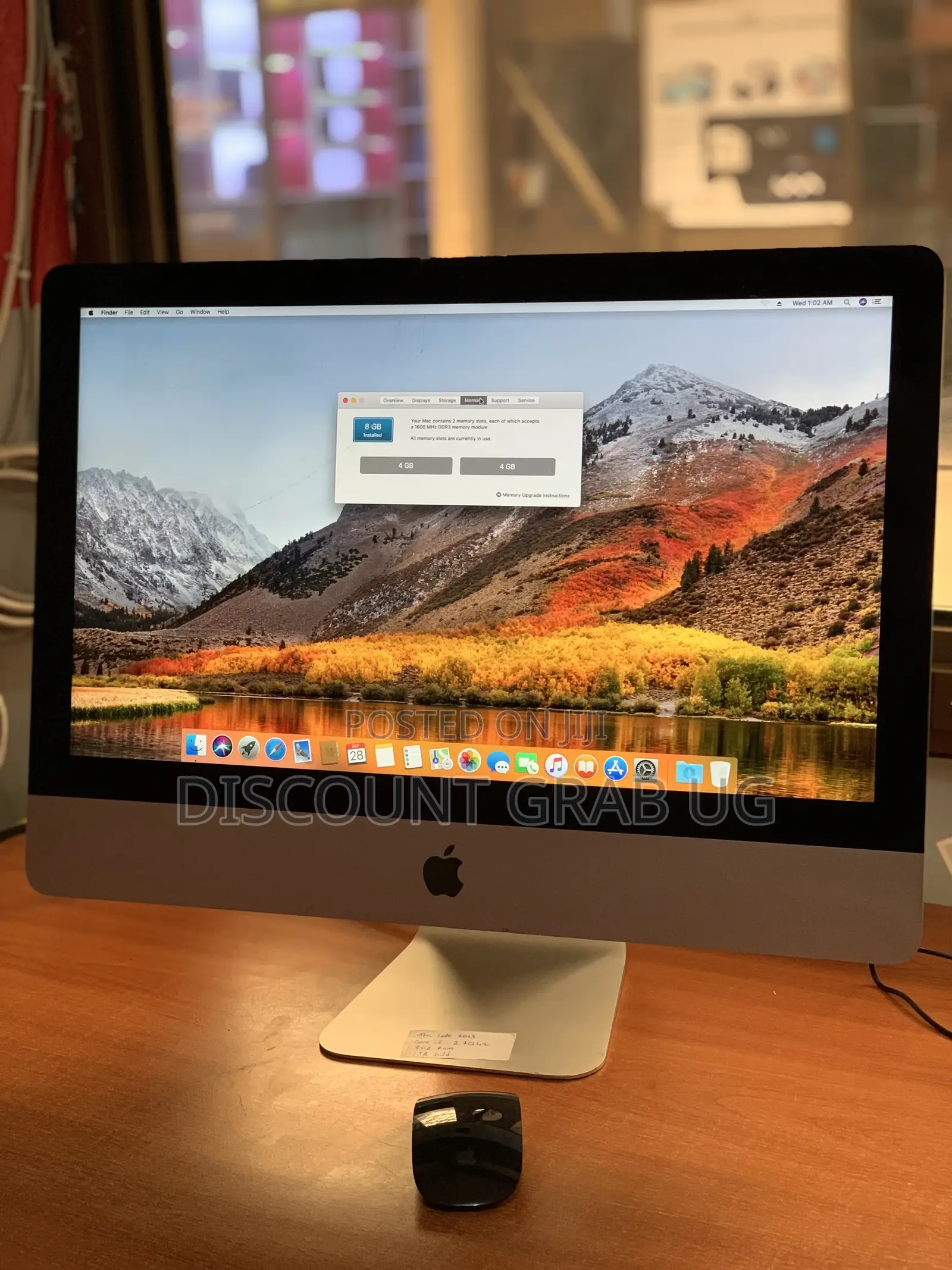Desktop Computer Apple iMac 8GB Intel Core I5 HDD 1T