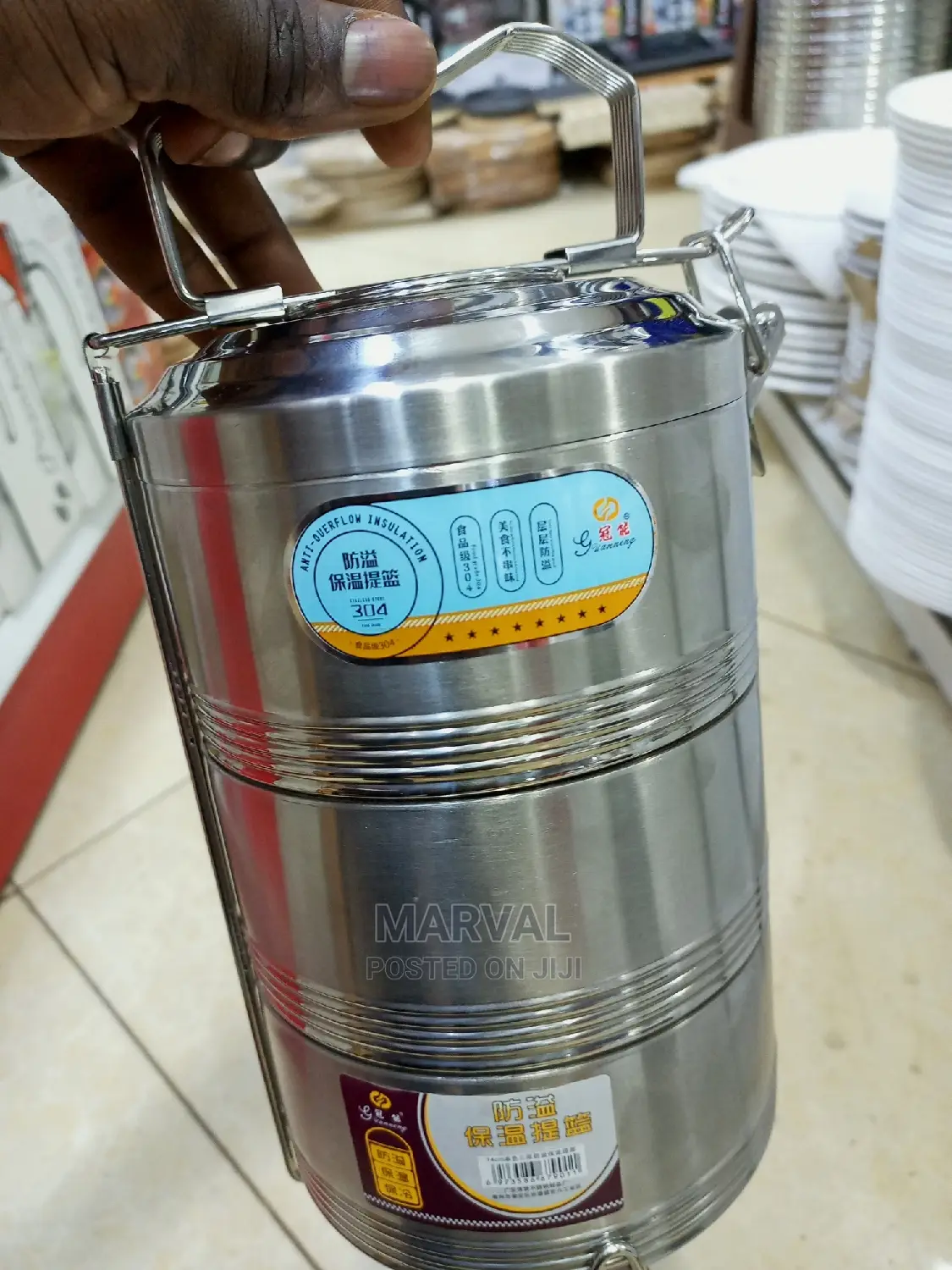 Three Layers Dubai Insulation Food Pot