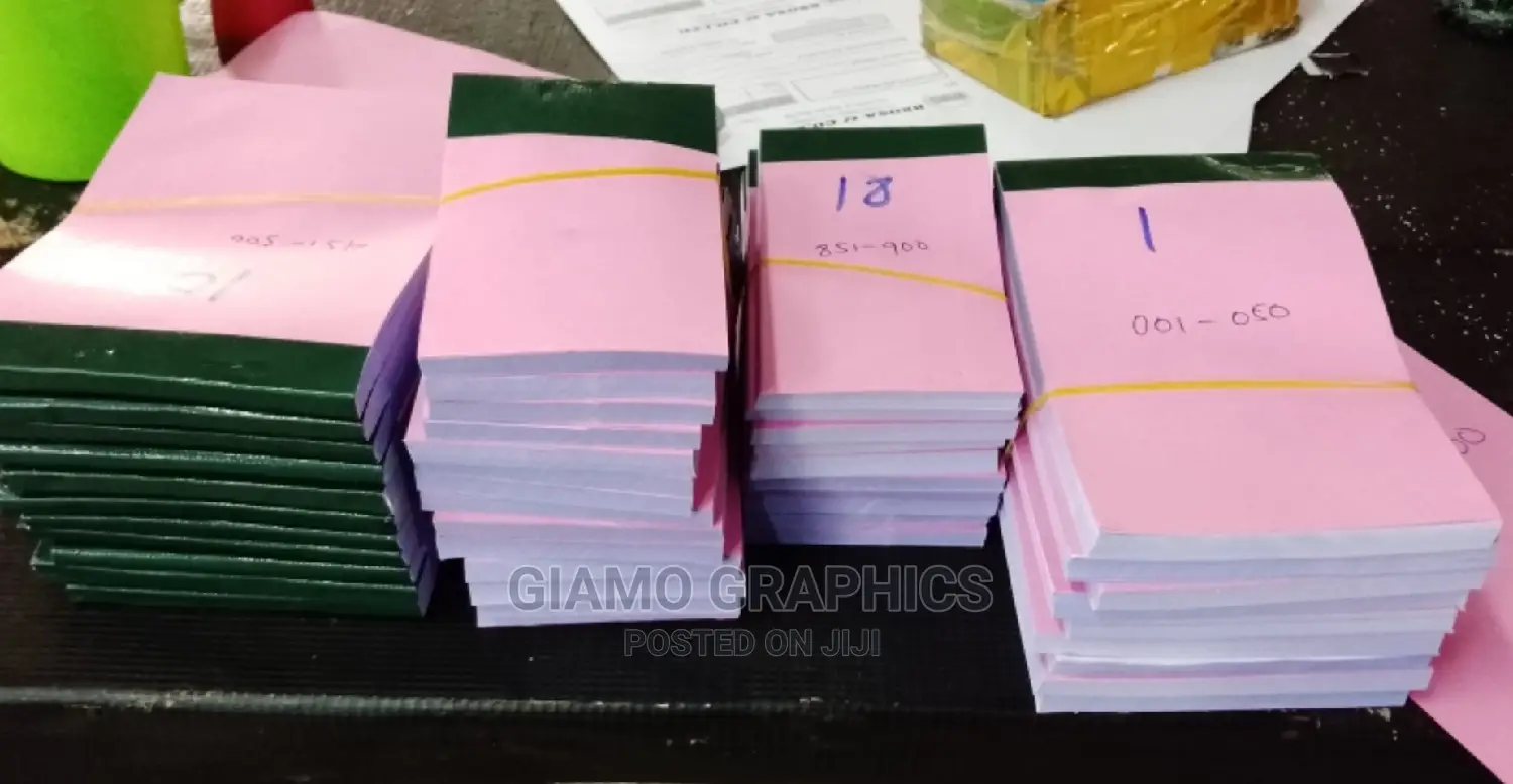 Receipt Books Bulk Printing