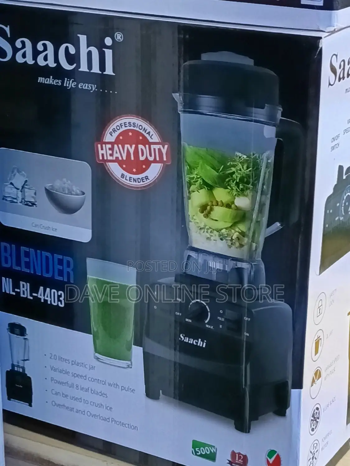 Saachi Heavy Duty Commercial Blender.