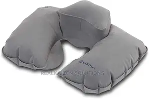Carlton Portable Inflatable Double Layer Grey Pillow