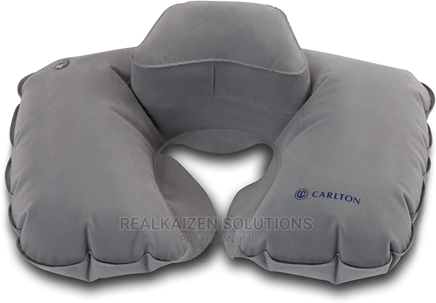 Carlton Portable Inflatable Double Layer Grey Pillow