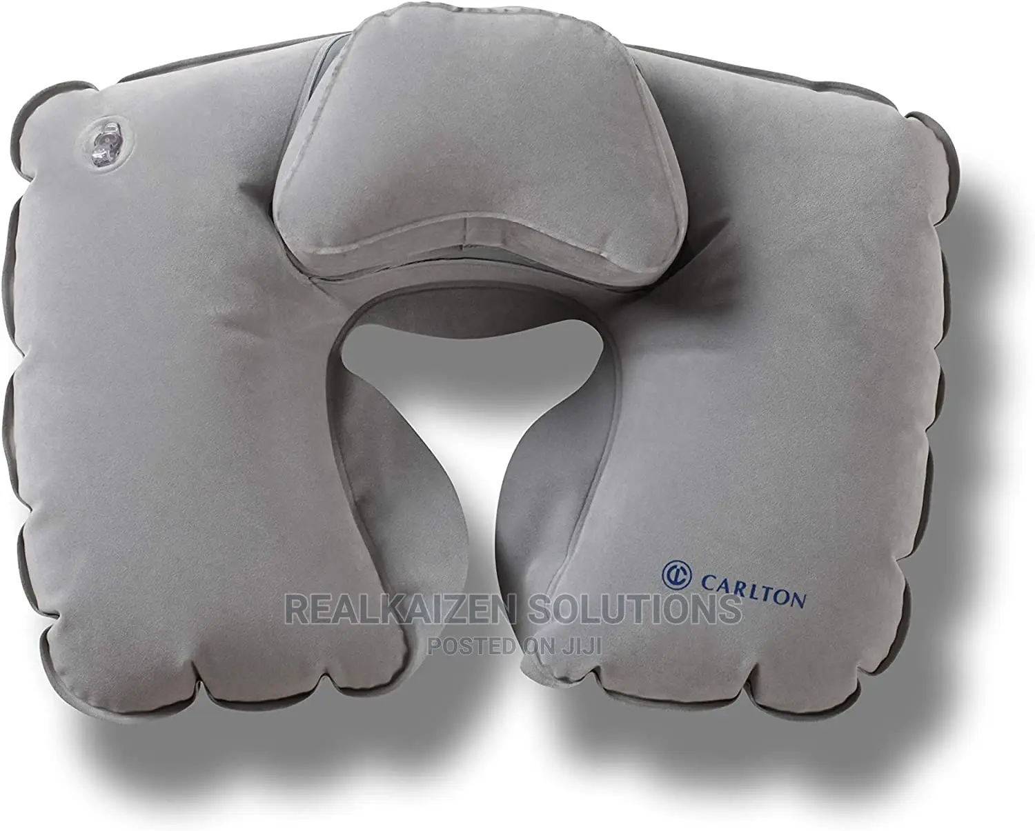 Carlton Portable Inflatable Double Layer Grey Pillow