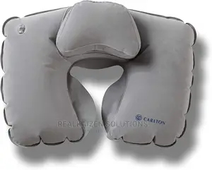Carlton Portable Inflatable Double Layer Grey Pillow