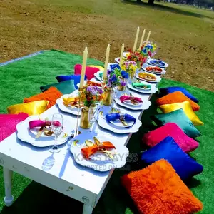 Picnic Setup With a Photobooth