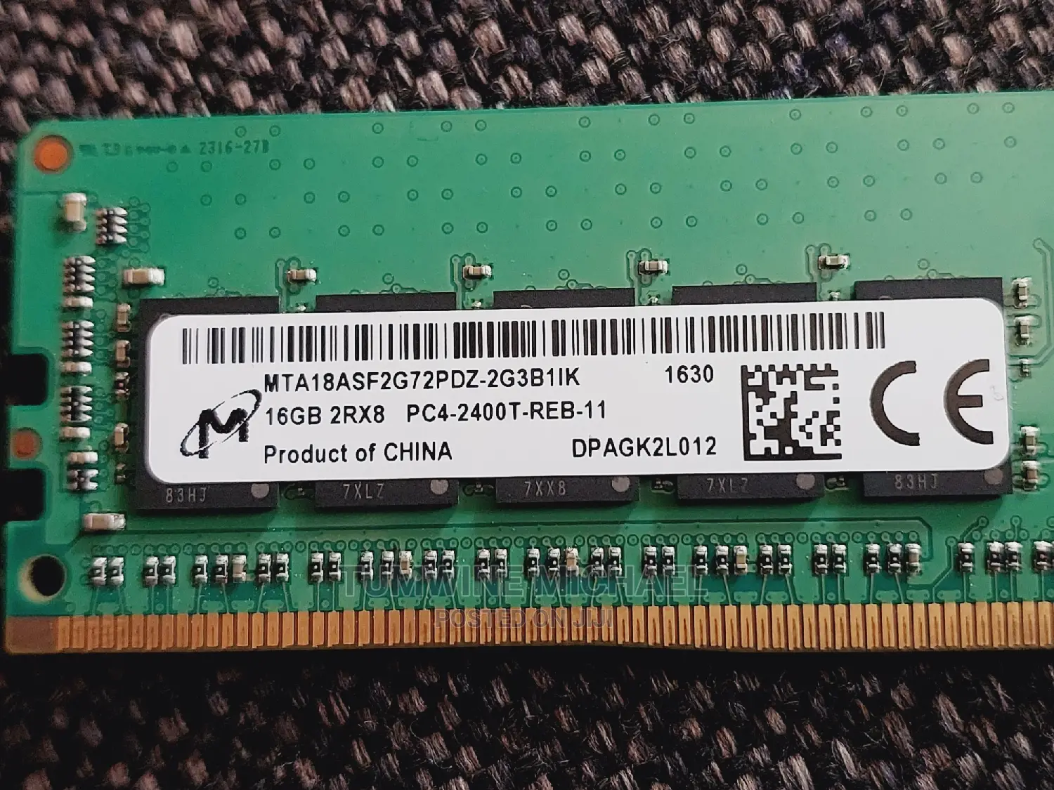 Ddr4 Server Ram 16gb 2rx8 Pc42400t -R