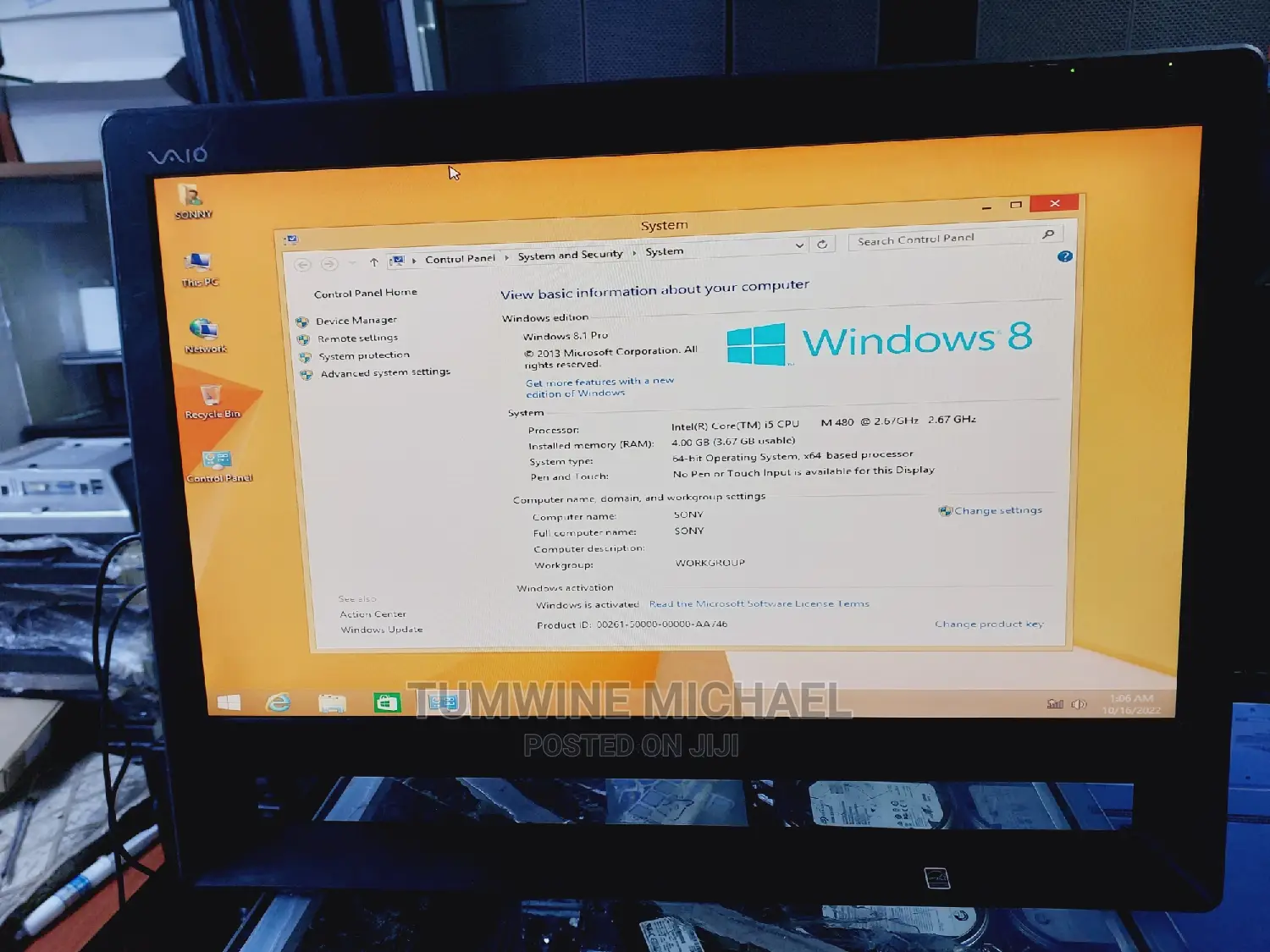 Desktop Computer 4GB Intel Core I5 HDD 500GB