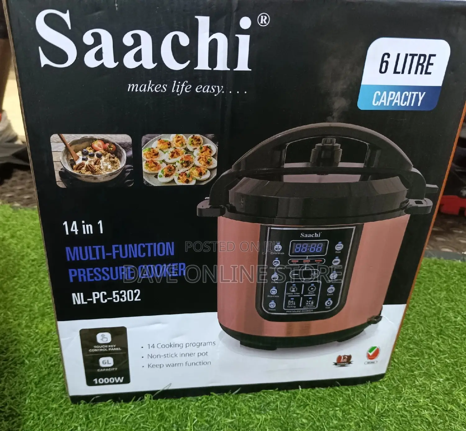 6L Saachi Electric Multipurpose Pressure Cooker