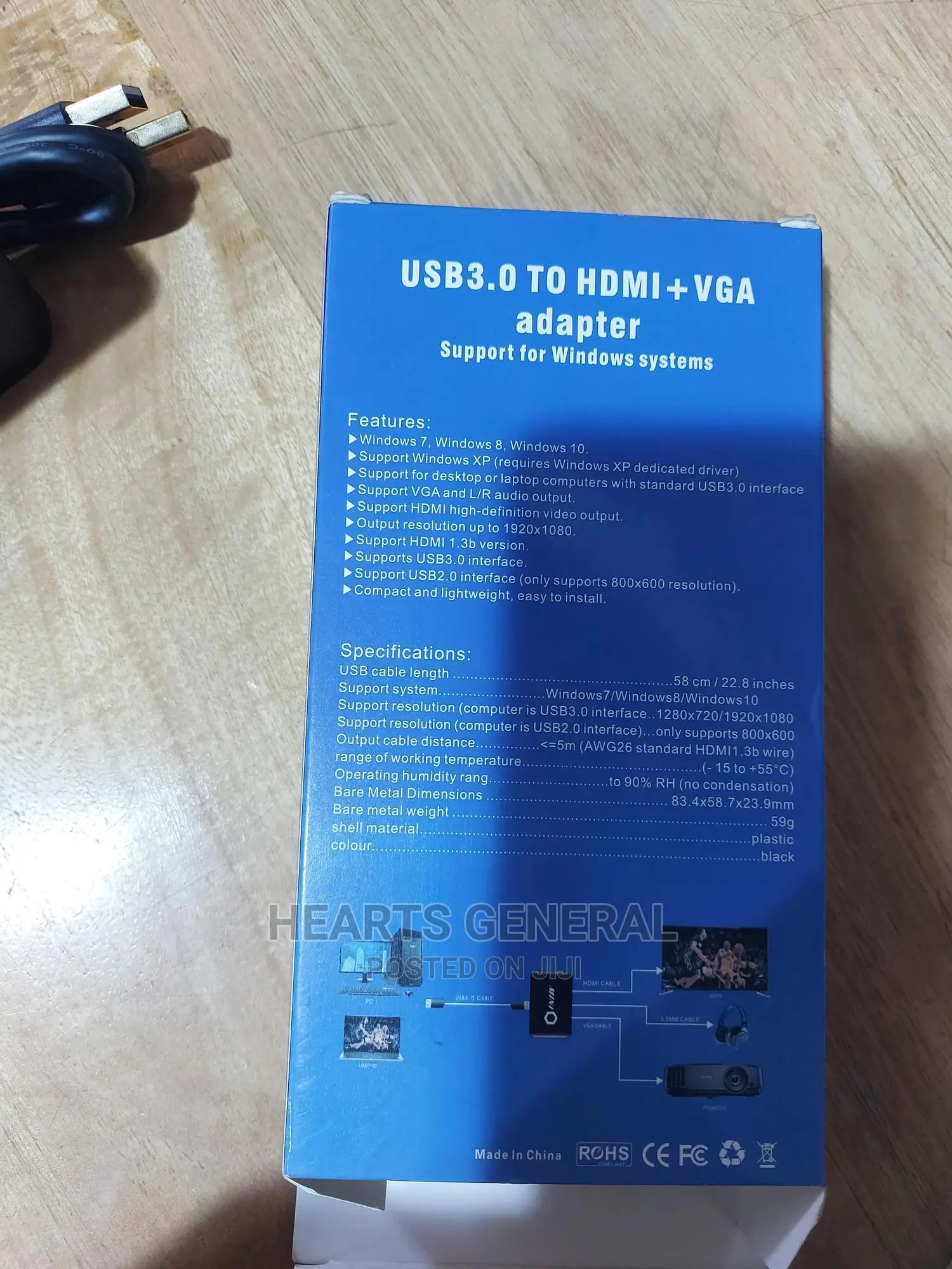 USB To HDMI / VGA / Audio Adapter