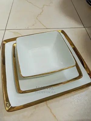 Square Golden Dinner Set (18pc)