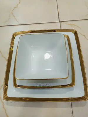 Square Golden Dinner Set (18pc)