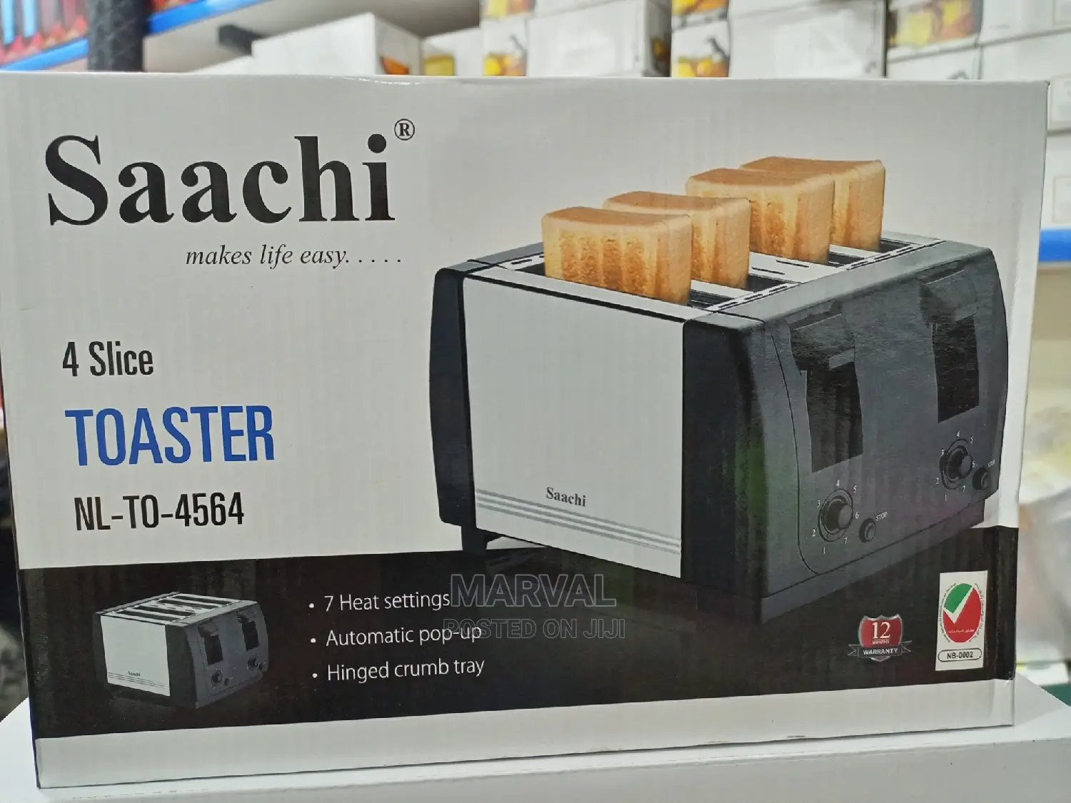 Toaster 4 Slice Saachi