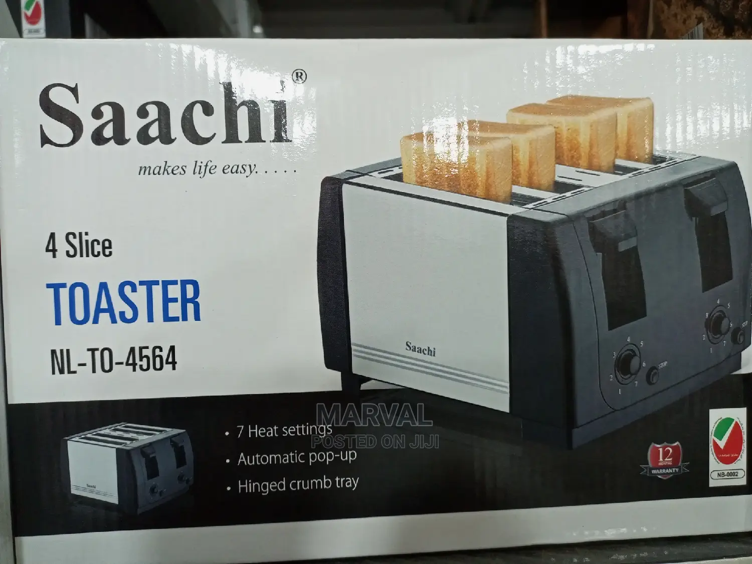 Toaster 4 Slice Saachi
