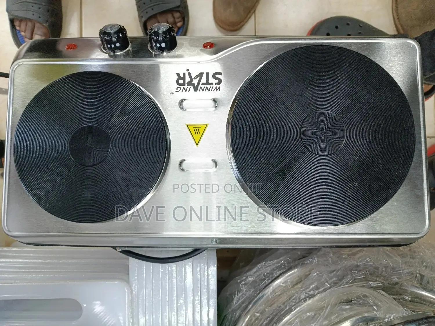 Electric 2 Plate Burner Hotplate.