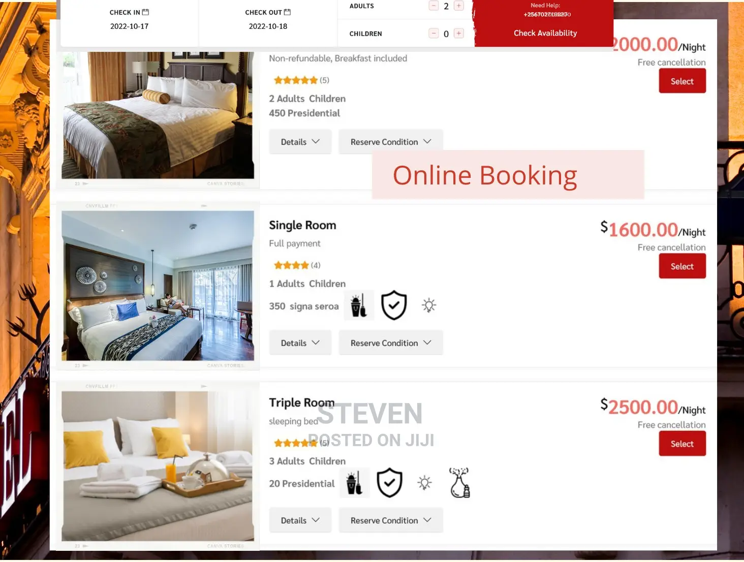 Online Hotel Management and Booking System